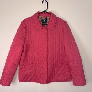 O'Kief and O'Kief Pink Quilted Puffer Spring Jacket Size XL Preppy Grandmacore
